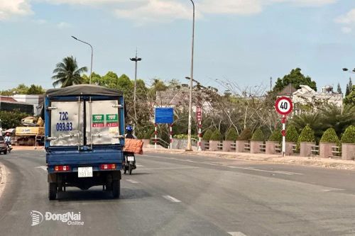 Giới hạn tốc độ 40km/giờ qua khu vực Cua Heo, Long Khánh để thi công