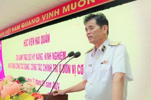 Học viện Hải quân: Tọa đàm trao đổi kỹ năng, kinh nghiệm hoạt động công tác đảng, công tác chính trị