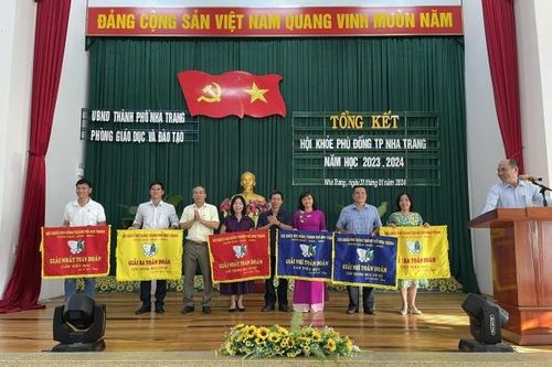 Tổng kết Hội khỏe Phù Đổng TP. Nha Trang, năm học 2023 - 2024: Trao 26 giải tập thể, 229 giải cá nhân xuất sắc