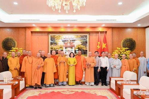 BR-VT: Ban Trị sự Phật giáo tỉnh thăm, chúc Tết đến lãnh đạo Tỉnh ủy và các cơ quan