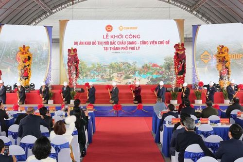 Hà Nam: Sun Group khởi công giai đoạn 1 dự án Khu đô thị mới Bắc Châu Giang