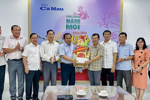 Phó chủ tịch UBND tỉnh Nguyễn Minh Luân thăm, chúc Tết báo Cà Mau, Cổng thông tin điện tử