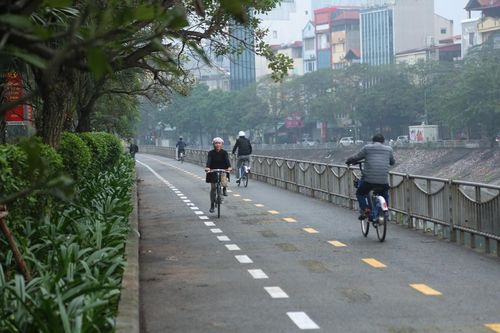 Hà Nội khai trương tuyến đường dành riêng cho xe đạp
