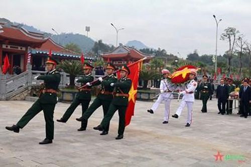 Truy điệu và an táng 9 hài cốt liệt sĩ tại Nghĩa trang Liệt sĩ Quốc gia Vị Xuyên