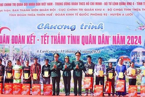 Chương trình 'Xuân đoàn kết - Tết thắm tình quân dân' năm 2024