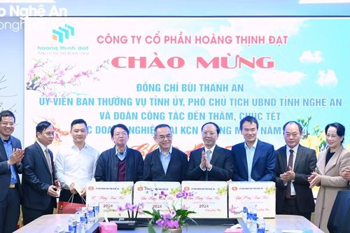 Phó Chủ tịch UBND tỉnh Bùi Thanh An thăm, chúc Tết các doanh nghiệp và nhà đầu tư
