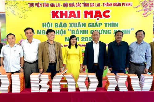 Gia Lai: Khai mạc Hội báo Xuân Giáp Thìn và Ngày hội 'Bánh chưng xanh'