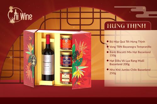 Khám phá bộ quà tặng Tết với rượu vang sang trọng tại Hiwine