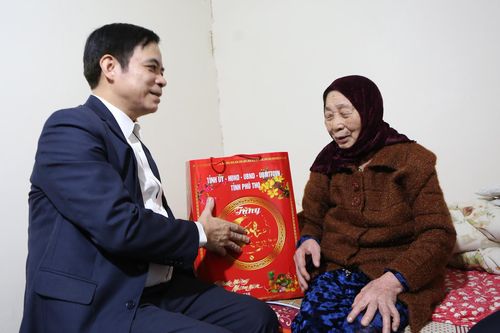 Phó Chủ tịch UBND tỉnh Nguyễn Thanh Hải thăm, tặng quà Tết tại huyện Đoan Hùng