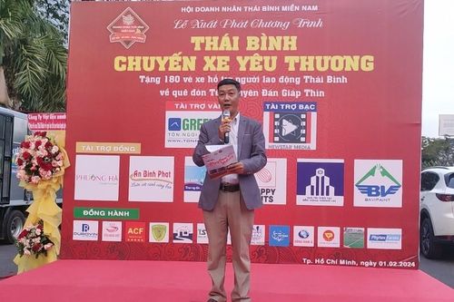 Phóng sự ảnh: Chuyến xe mùa xuân, chia sẻ ân tình của Hội doanh nhân Thái Bình miền Nam