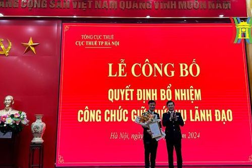 Hà Nội bổ nhiệm Phó Cục trưởng Cục Thuế