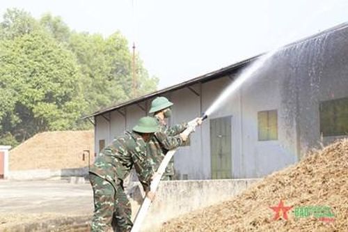 Cục Kỹ thuật Quân đoàn 3 luyện tập phòng, chống cháy, nổ kho trạm