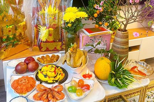 Chiêm ngưỡng những mâm cúng ông Công ông Táo đẹp mãn nhãn của chị em