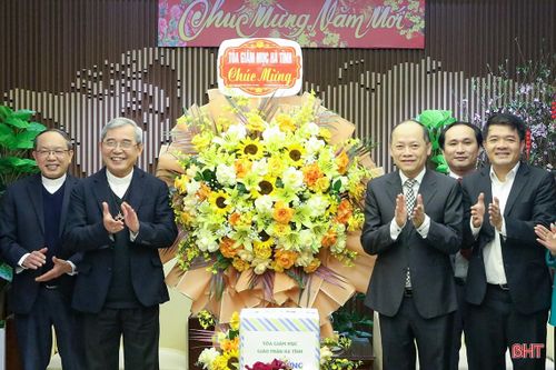 Tòa Giám mục Giáo phận Hà Tĩnh chúc tết Đảng bộ và Nhân dân tỉnh nhà