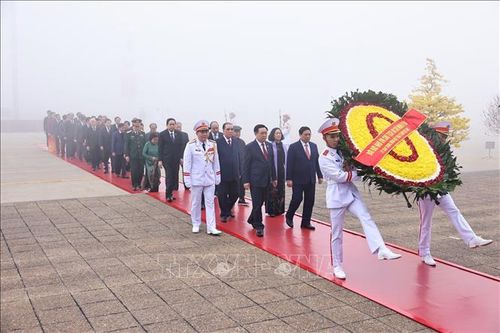 Lãnh đạo Đảng, Nhà nước vào Lăng viếng Chủ tịch Hồ Chí Minh nhân ngày thành lập Đảng