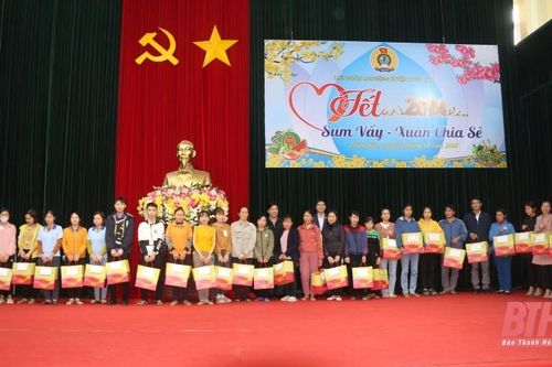 'Tết sum vầy - Xuân chia sẻ' dành cho đoàn viên, người lao động huyện Thiệu Hóa