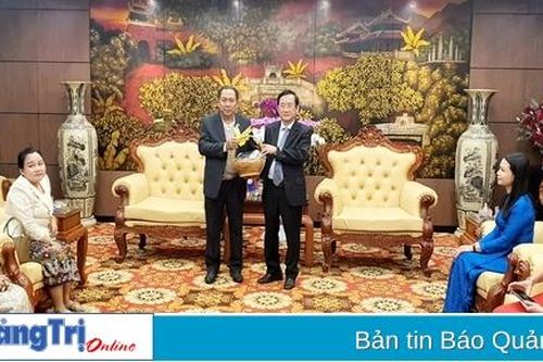Ban Tuyên huấn tỉnh Salavan thăm, chúc tết Ban Tuyên giáo Tỉnh ủy Quảng Trị