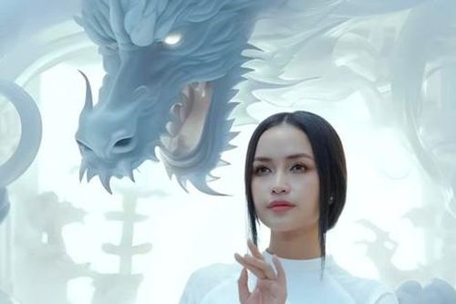 Hoa hậu Ngọc Châu đẹp huyền ảo trong loạt ảnh thiết kế cùng linh vật năm Giáp Thìn