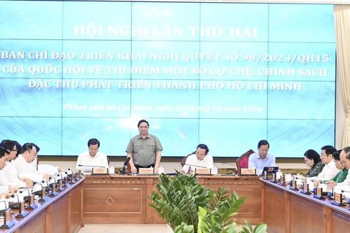 Thủ tướng Phạm Minh Chính chủ trì hội nghị lần 2 Ban Chỉ đạo triển khai Nghị quyết số 98/2023/QH15
