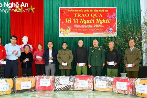 Đại biểu Quốc hội trao quà Tết tặng hộ nghèo, hộ có hoàn cảnh khó khăn tại các địa phương