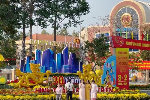 Nhơn Trạch rực rỡ cờ hoa chào đón năm mới và kỷ niệm 30 năm thành lập huyện