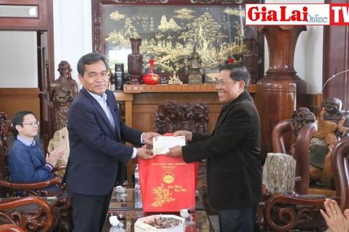 Thường trực Tỉnh ủy Gia Lai thăm, chúc Tết các đơn vị, cá nhân