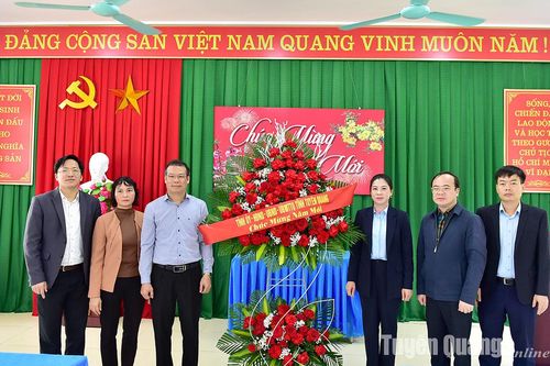 Đồng chí Lê Thị Kim Dung, Phó Bí thư Thường trực Tỉnh ủy, Chủ tịch HĐND tỉnh thăm, chúc tết Trung tâm Công tác xã hội và Quỹ Bảo trợ trẻ em tỉnh