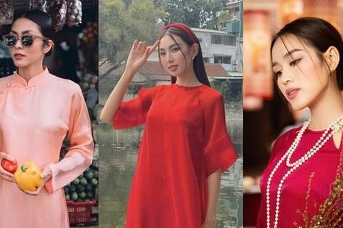 Chọn phụ kiện khéo như mỹ nhân Việt, mặc áo dài màu trơn mà vẫn nổi bật hết sức