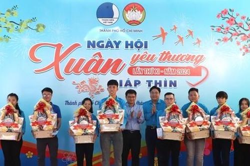 'Xuân yêu thương năm 2024': Chăm lo cho hội viên, thanh niên có hoàn cảnh khó khăn tại TP. HCM