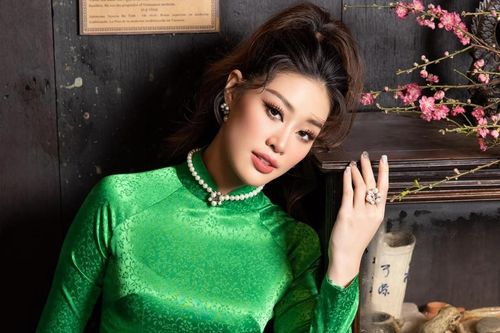 Kiểu áo dài Tết mà Hoa hậu Khánh Vân mê mẩn