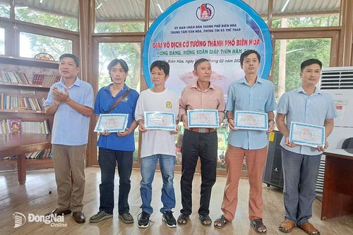 Kết thúc giải cờ tướng TP. Biên Hòa mừng Đảng, mừng Xuân Giáp Thìn 2024
