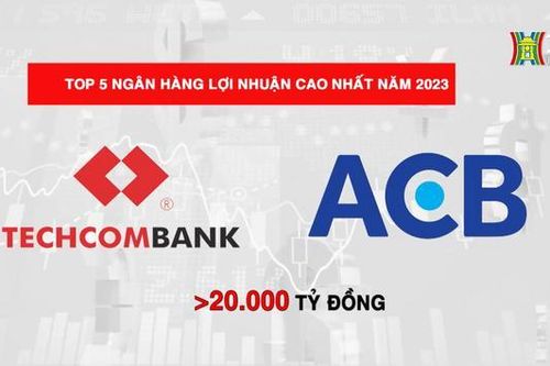 Top 5 ngân hàng lãi tỷ USD