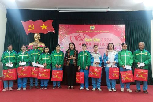 Hà Nội: Chi hơn 113 tỉ đồng chăm lo Tết cho người lao động