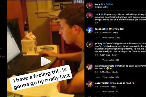 Facebook tròn 20 tuổi, CEO Zuckerberg khoe ảnh 'ngày xưa'