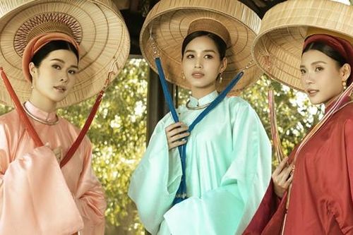 Hoa hậu Đỗ Thị Hà, diễn viên Thúy Diễm lạ lẫm với áo dài đón Tết