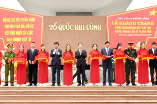 Khánh thành công trình nâng cấp, cải tạo Nghĩa trang liệt sĩ thành phố