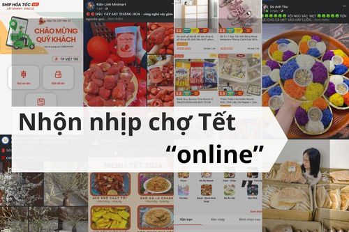 Nhộn nhịp chợ Tết 'online'