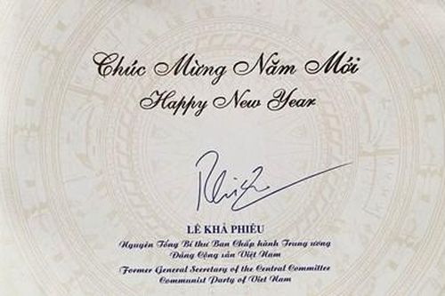 Thiệp chúc tết của bác Phiêu