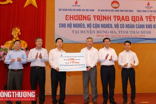 Bộ Công Thương: Thăm và trao quà Tết cho những hoàn cảnh khó khăn tỉnh Thái Bình