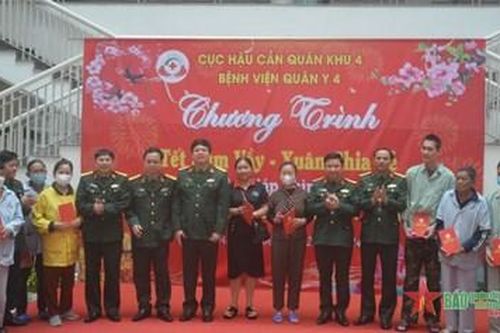 Bệnh viện Quân y 4, Quân khu 4 tổ chức 'Tết sum vầy – Xuân sẻ chia'