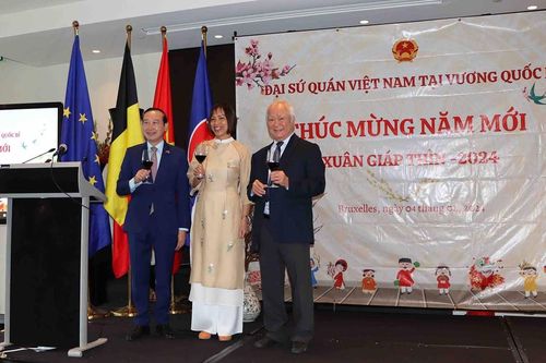 Tết cộng đồng mừng Xuân Giáp Thìn 2024 tại Bỉ: Ấm áp và đậm đà bản sắc dân tộc