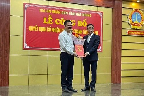 Hải Dương có Chánh tòa hình sự mới