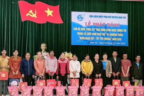 Phụ nữ Gia Lai chăm lo Tết cho hội viên, phụ nữ và trẻ em nghèo