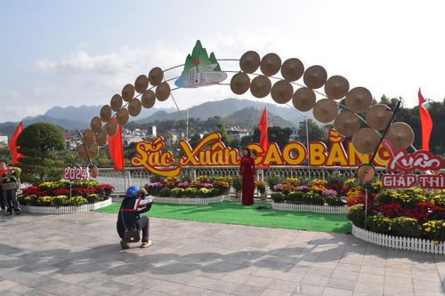Thành phố rực rỡ sắc xuân