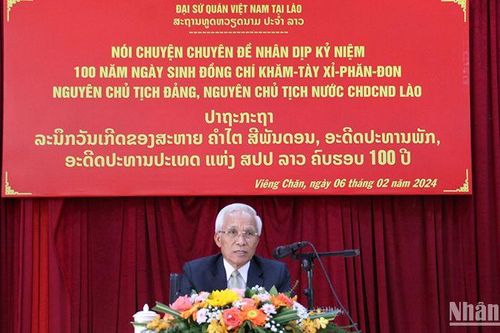 Người góp phần đặt nền móng xây dựng quan hệ đặc biệt Lào-Việt Nam