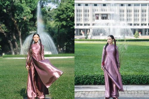 'Hot girl Vietnam Idol' chụp ảnh áo dài phá cách độc đáo
