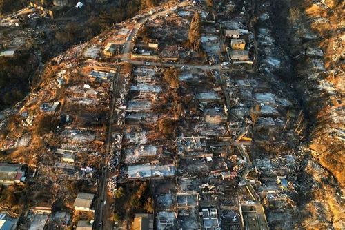 Người Chile tìm kiếm nạn nhân trong vụ cháy rừng, số người chết tăng lên 131