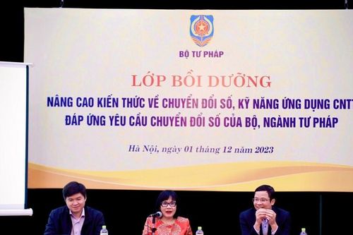 Thúc đẩy hoạt động chuyển đổi số tại Bộ, ngành Tư pháp