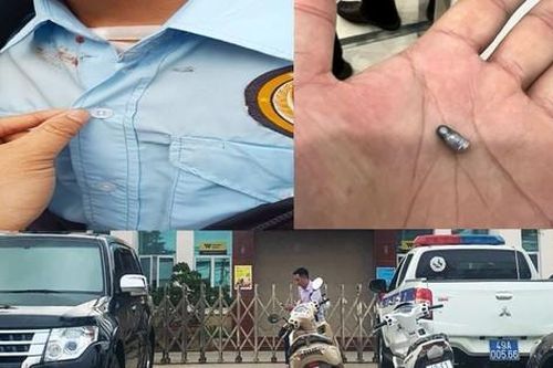 Bị vây bắt, kẻ cướp ngân hàng nổ súng bắn sượt qua ngực bảo vệ
