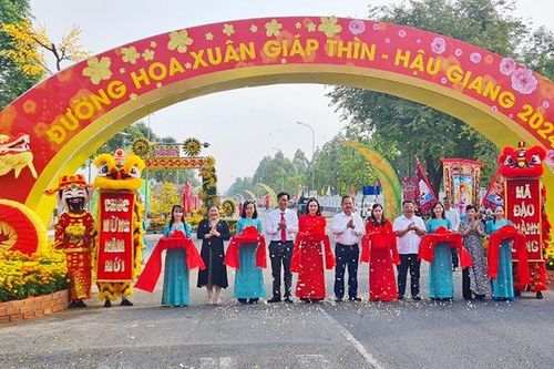 Hậu Giang: Khai mạc Đường hoa Xuân Giáp Thìn